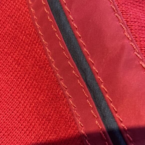 Claudio Campione Men’s red sweater ¼ Zip Yachting Pullover taping logo embroirdy - Picture 11 of 14